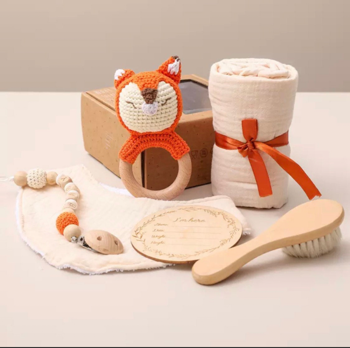 Newborn Set kleiner Fuchs Flocke- XXL - 6teilig