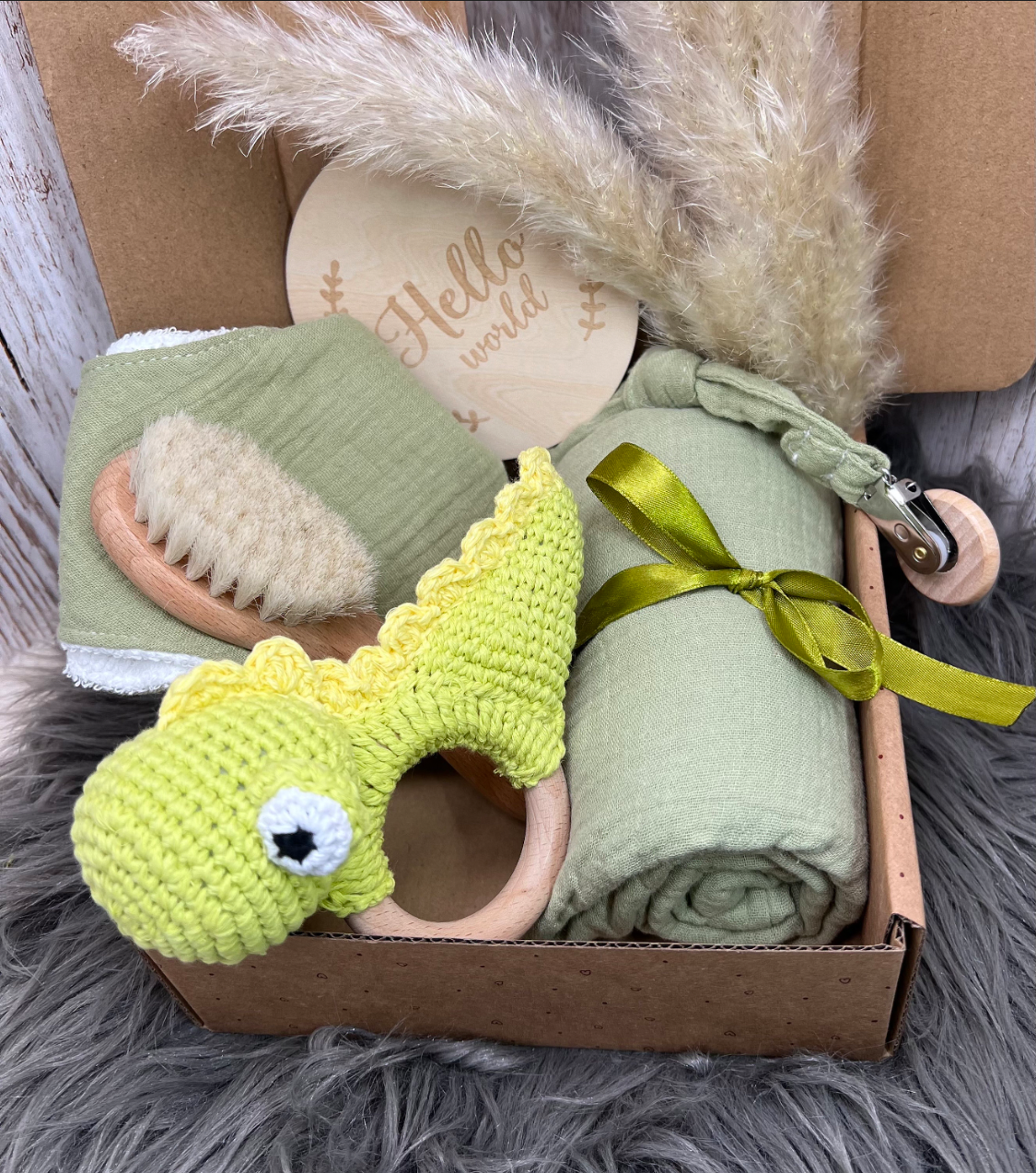 Newborn Set kleiner Dino Bronti- XXL - 6teilig