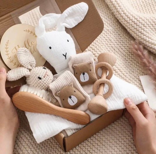 Newborn Set kleiner Hase Emmi cremefarben - XXL - 6teilig
