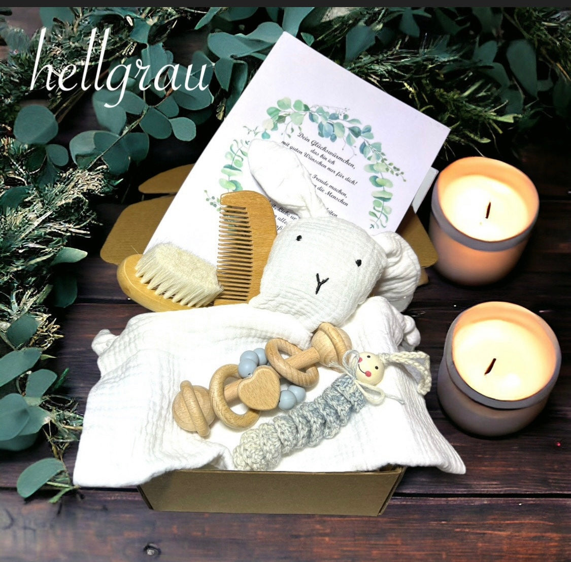 Newborn Set Hase mit Glückswürmchen  - XXL - 6teilig
