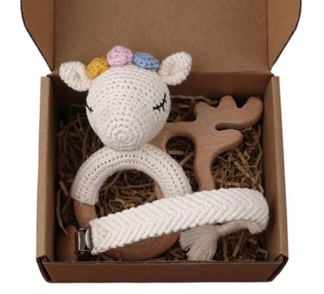 Newborn Set  Einhorn Emma - M- 3teilig