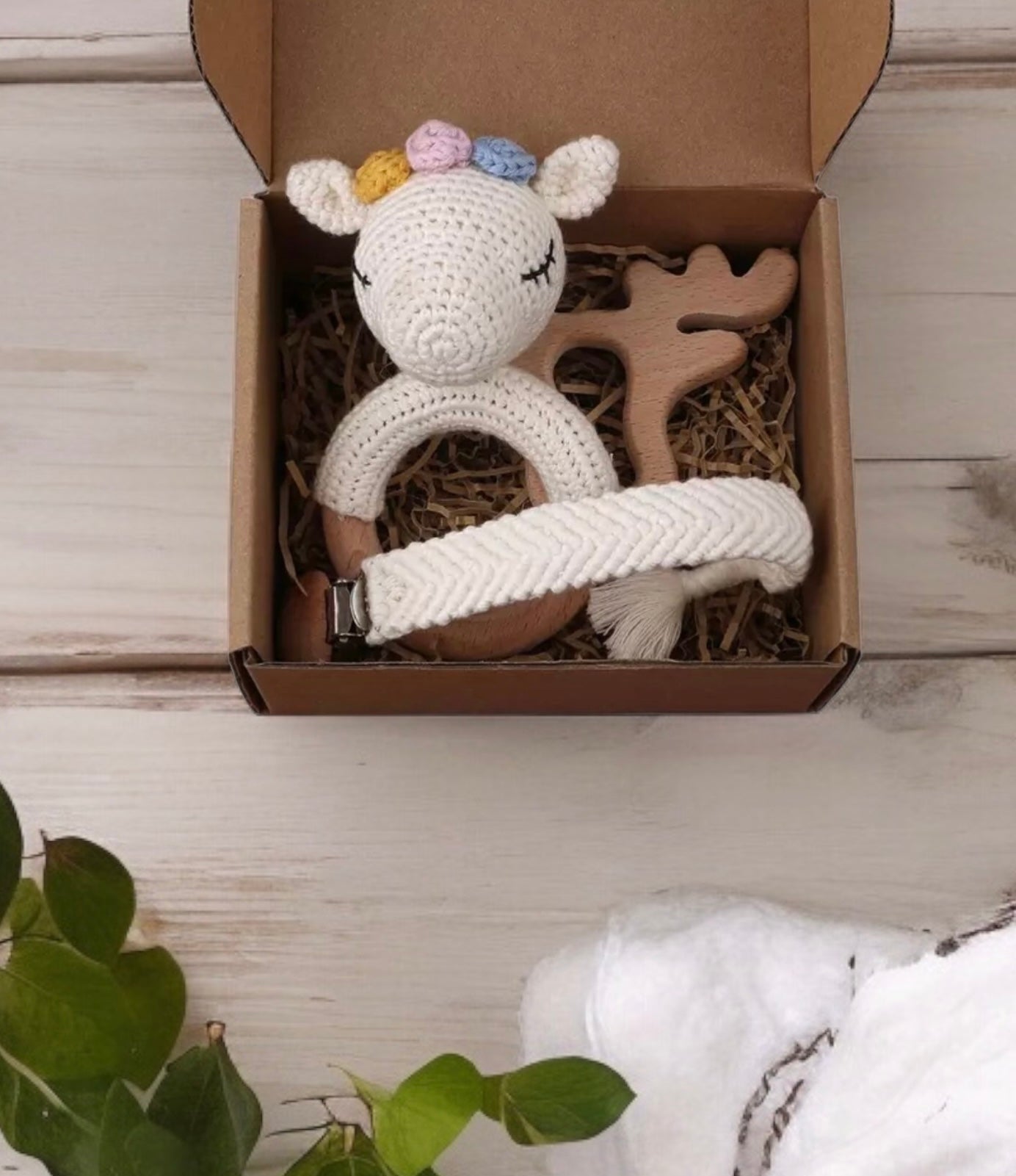 Newborn Set  Einhorn Emma - M- 3teilig